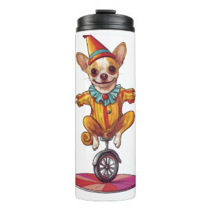 Clown Chihuahua � Lustiger Zirkushund Thermosbecher