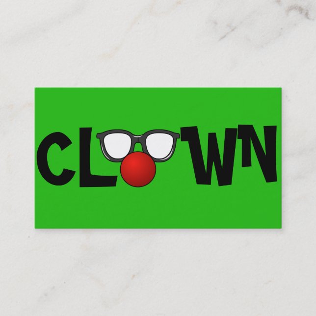 Clown Children's Entertainer Circus Visitenkarte (Vorderseite)