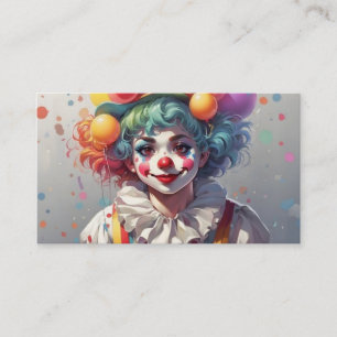Clown Clowns für Geburtstagsfeiern Visitenkarten Visitenkarte
