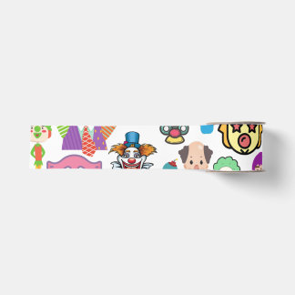 Clown-Collage-Druckband Ripsband
