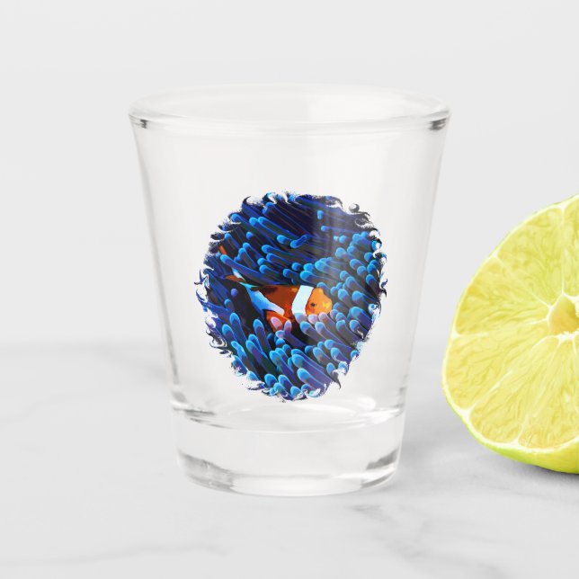 Clown Fish Bandana USB-Ladestation Schnapsglas (Vorderseite)