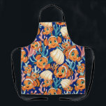 Clown fish Cartoon cute Family Underwater Schürze<br><div class="desc">Cute and Joyful little Clownfish Cartoon Characters swimming together on underwater Coral Reef Background. Original Vector Illustration Copyright BluedarkArt.</div>
