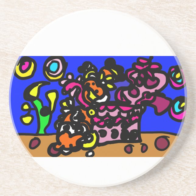 Clown fishes love  getränkeuntersetzer (Vorne)