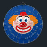 Clown-Gesicht, benutzerdefiniertes Farbdartbrett Dartscheibe<br><div class="desc">Der Clowngesicht ist ein spezielles Farbdartbrett. Niedlicher Cartoon. Fügen Sie optional Ihren eigenen Text hinzu.</div>