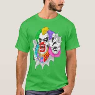 Clown-Gesicht Halloween-Horror-Kostüm-Geschenk Män T-Shirt