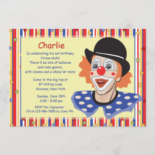 Clown-Gesichtserkennung Einladung
