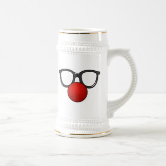 Clown-Gläser und Nase Bierglas