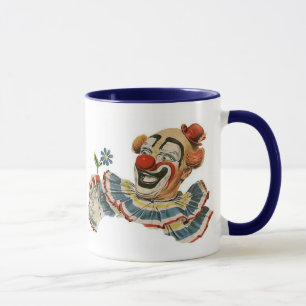 Clown-Grinsen an der Blume - Tasse