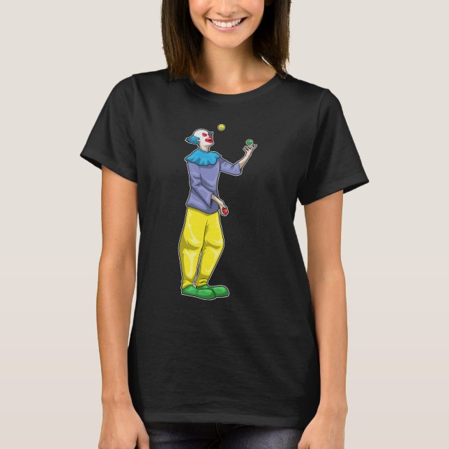 Clown Halloween Juggler T-Shirt (Vorderseite)