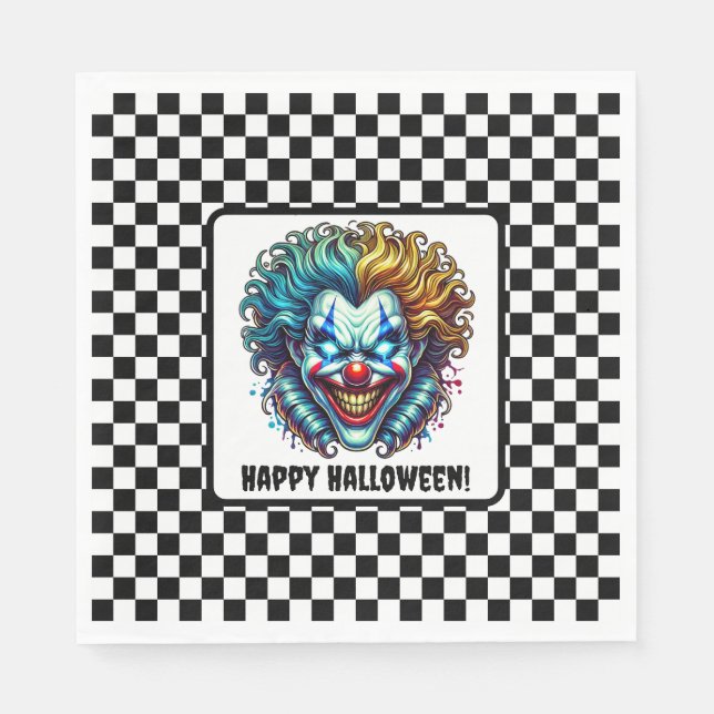 Clown Halloween Paper Napkin Serviette (Vorderseite)