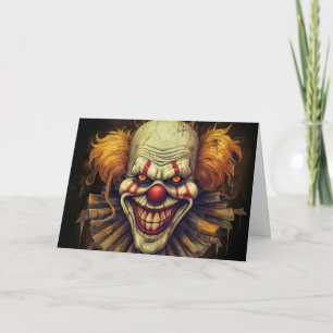 Clown-Happy Halloween Karte
