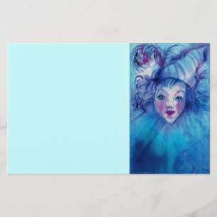 CLOWN IN BLAU BRIEFPAPIER