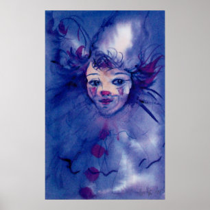 CLOWN IN LILA POSTER
