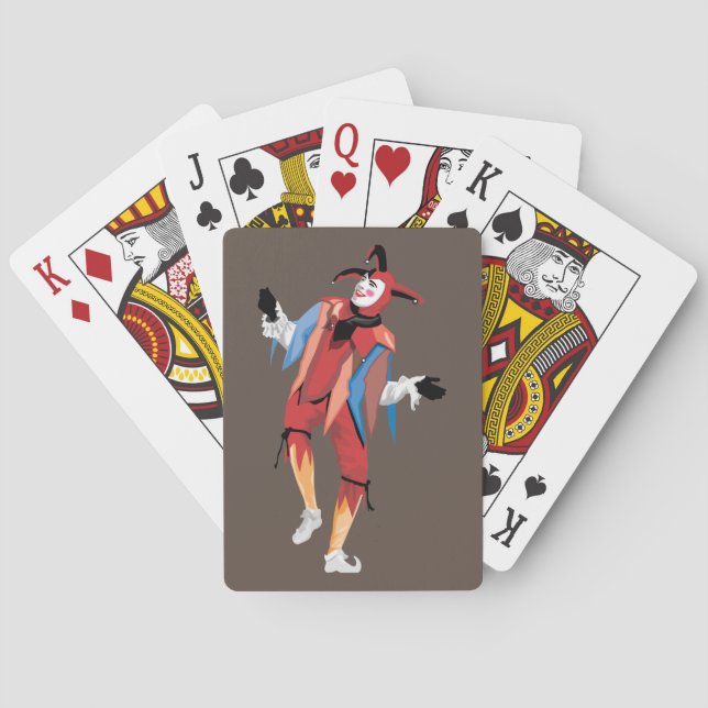 Clown-Jester-Deck mit sehr viel Spaß beim Kartensp Spielkarten (Rückseite)