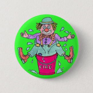 Clown-Kapriolen-Knopf-Button-Abzeichen Button