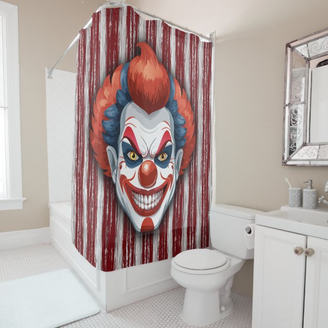 Clown-Karneval Halloween Duschvorhang (Beispiel)
