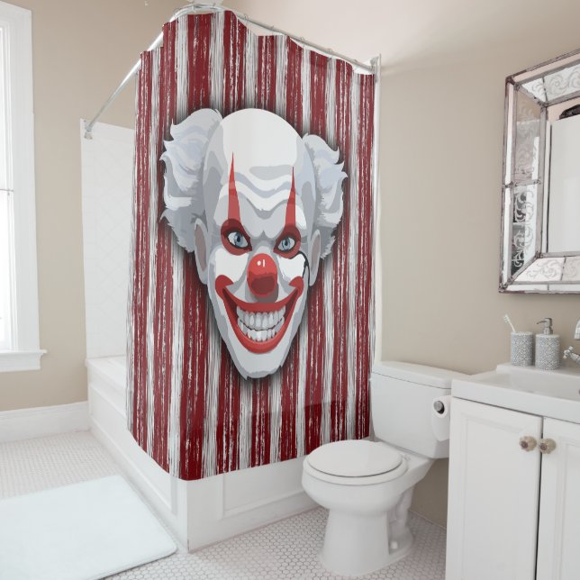 Clown-Karneval Halloween Duschvorhang (Beispiel)