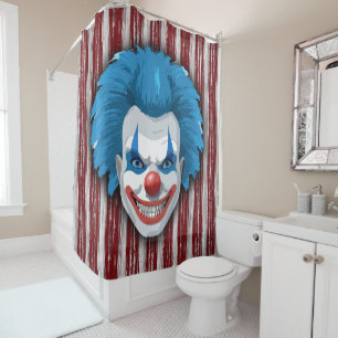 Clown-Karneval Halloween Duschvorhang
