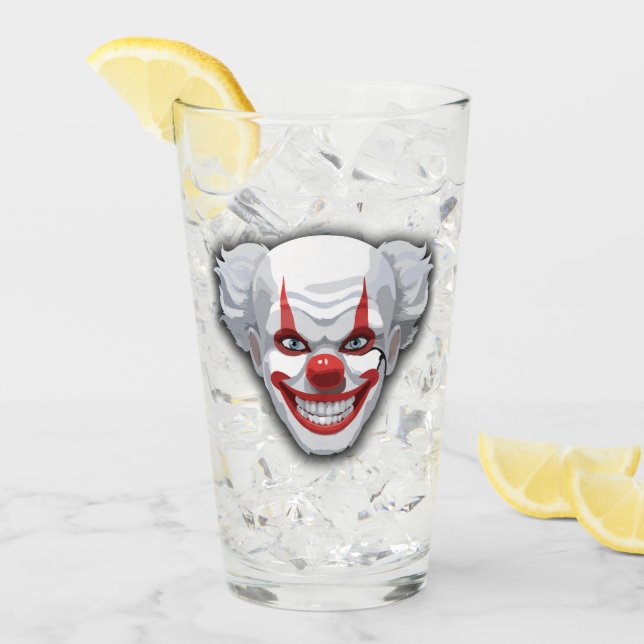 Clown-Karneval Halloween Glas (Vorderseite Ice)
