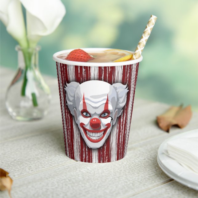 Clown-Karneval Halloween Pappbecher (In Situ)