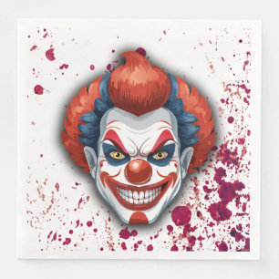 Clown-Karneval Halloween Serviette