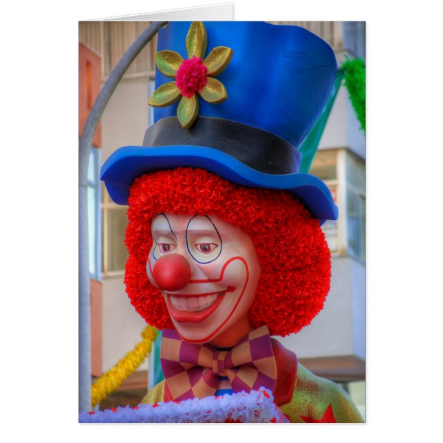 Clown-Karte (Vorne)
