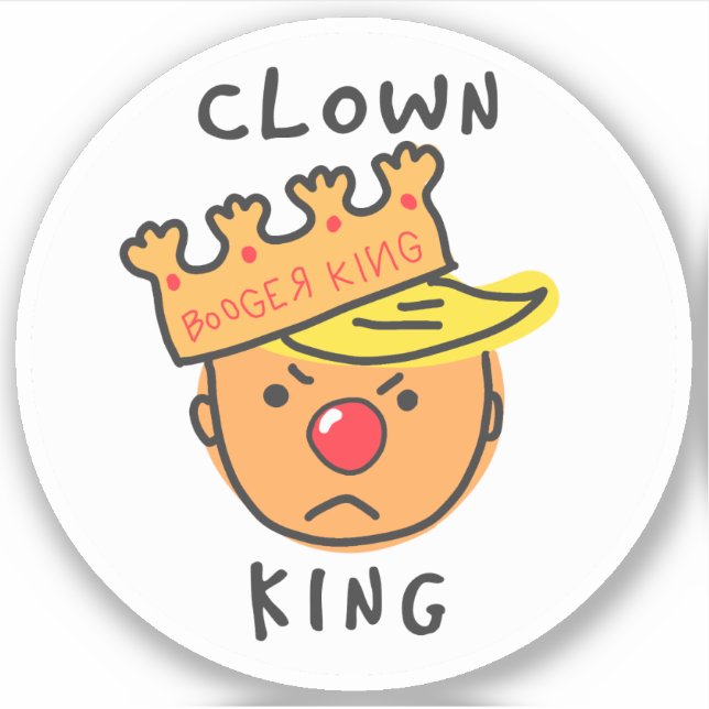 Clown King Vinyl Sticker (Vorderseite)