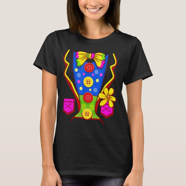 Clown-Kostüm Zirkus T-Shirt (Vorderseite)