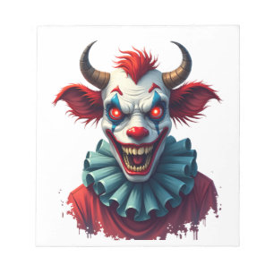 Clown-Kuh des Schreckens Notizblock