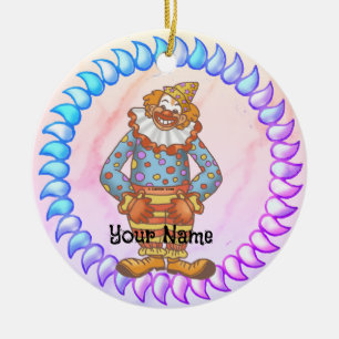 Clown lachen keramik ornament