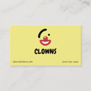 Clown-Logos Visitenkarte