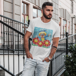 Clown mit Blume T - Shirt