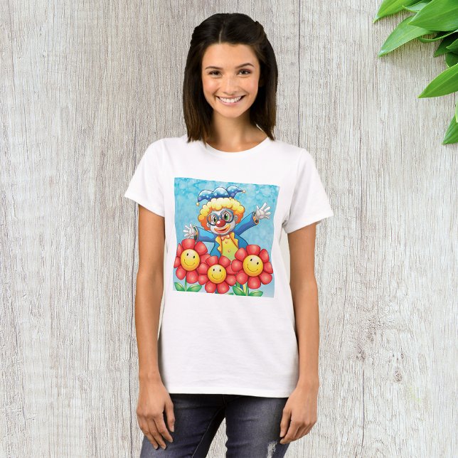 Clown mit Blume T-Shirt (Von Creator hochgeladen)