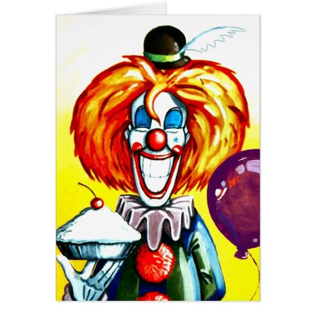Clown mit Torten-Malerei (Vorne)