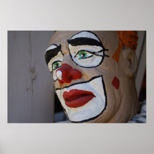 Clown mit traurigem Aussehen Poster