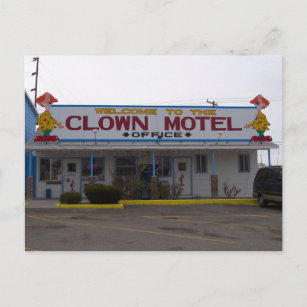 Clown Motel Postkarte