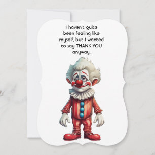 Clown Novelity Danke, dass Sie Karte
