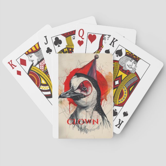 Clown Penguin Spielkarten (Rückseite)