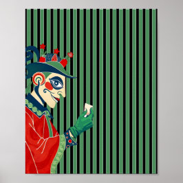 Clown Portrait Poster