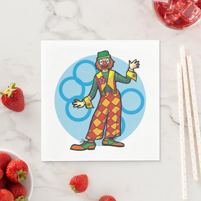 Clown posiert Servietten (Von Creator hochgeladen)