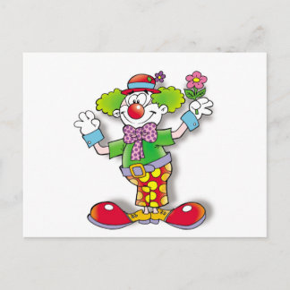 Clown Postkarte