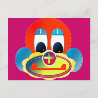 Clown Postkarte