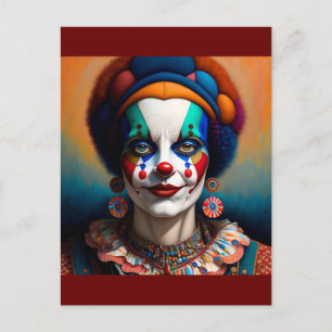 clown postkarte
