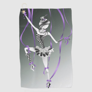 Clown-Puppen-Ballerina Golfhandtuch