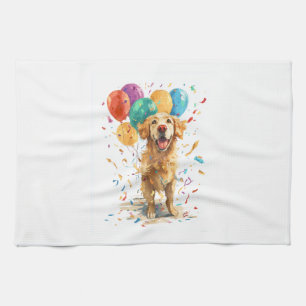 Clown Retriever � Zirkushund mit Ballons Geschirrtuch