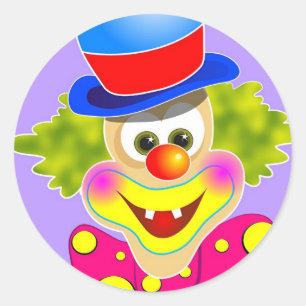 Clown Runder Aufkleber