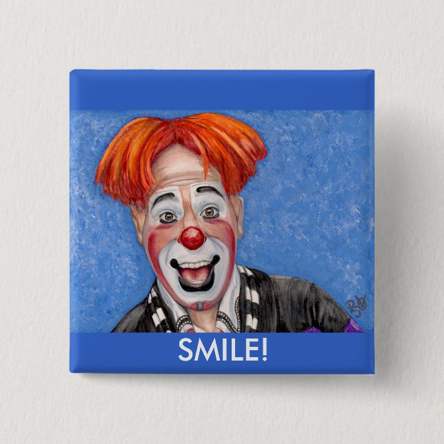 Clown-Ryan-Kämme Button (Vorderseite)