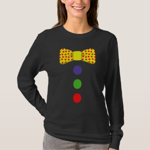 Clown-Schlips-Kostüm Zirkus Regenbogen Halloween K T-Shirt