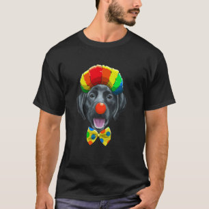 Clown schwarzer Labrador Retriever Zirkushund T-Shirt