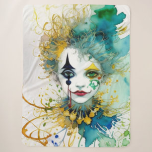 Clown Sherpa Blanket Sherpadecke